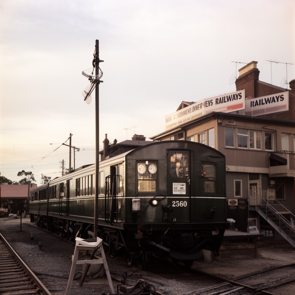 AI-generated illustration of NSW Government Railways