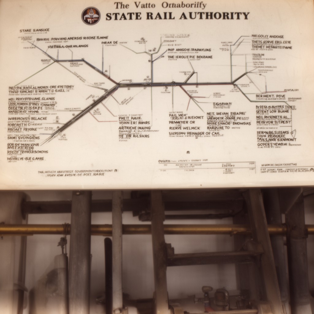 AI-generated illustration of State Rail Authority