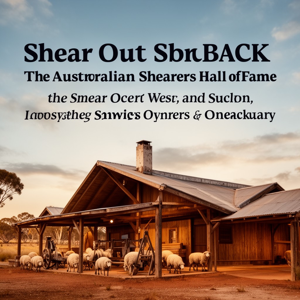 AI-generated illustration of Shear Outback – The Australian Shearers Hall of Fame