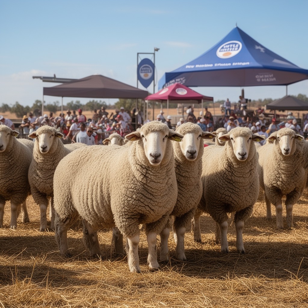 AI-generated illustration of Hay Merino Sheep Show