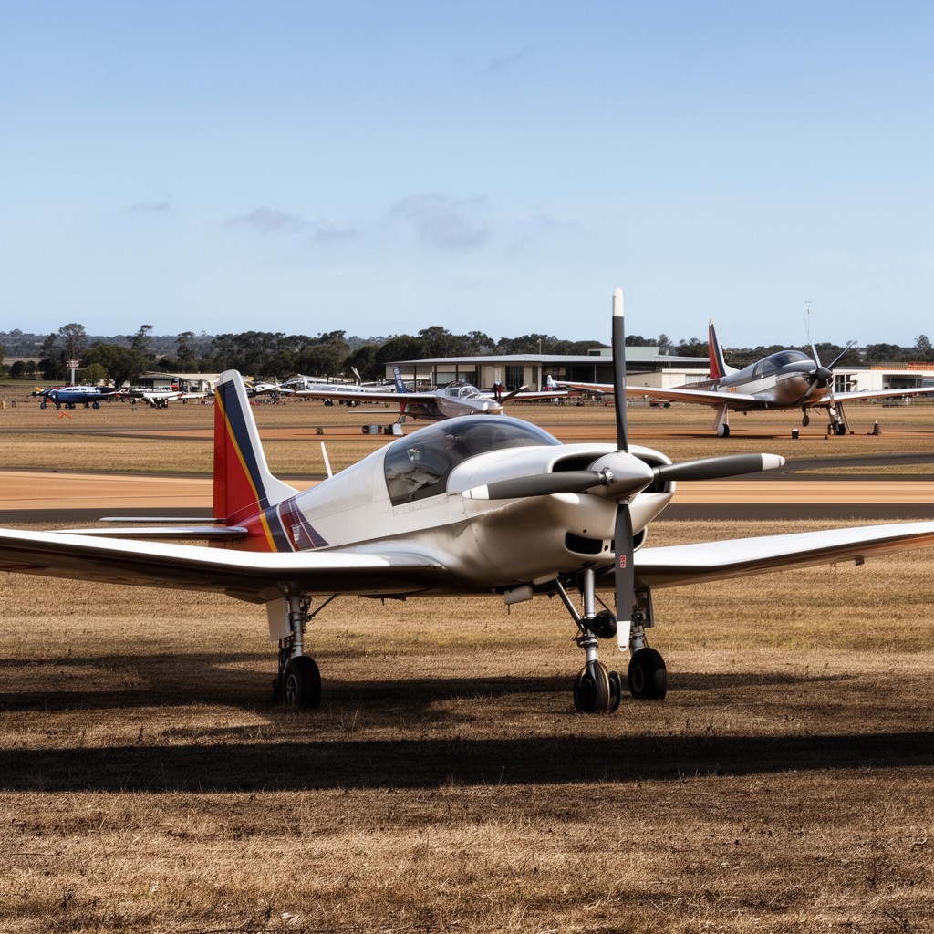 AI-generated illustration of Temora Airport