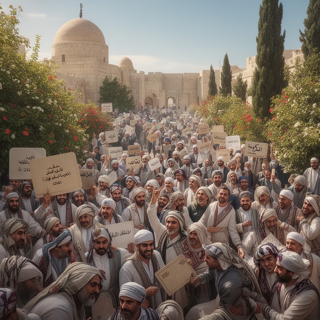 AI-generated illustration of Mizrahi Jews