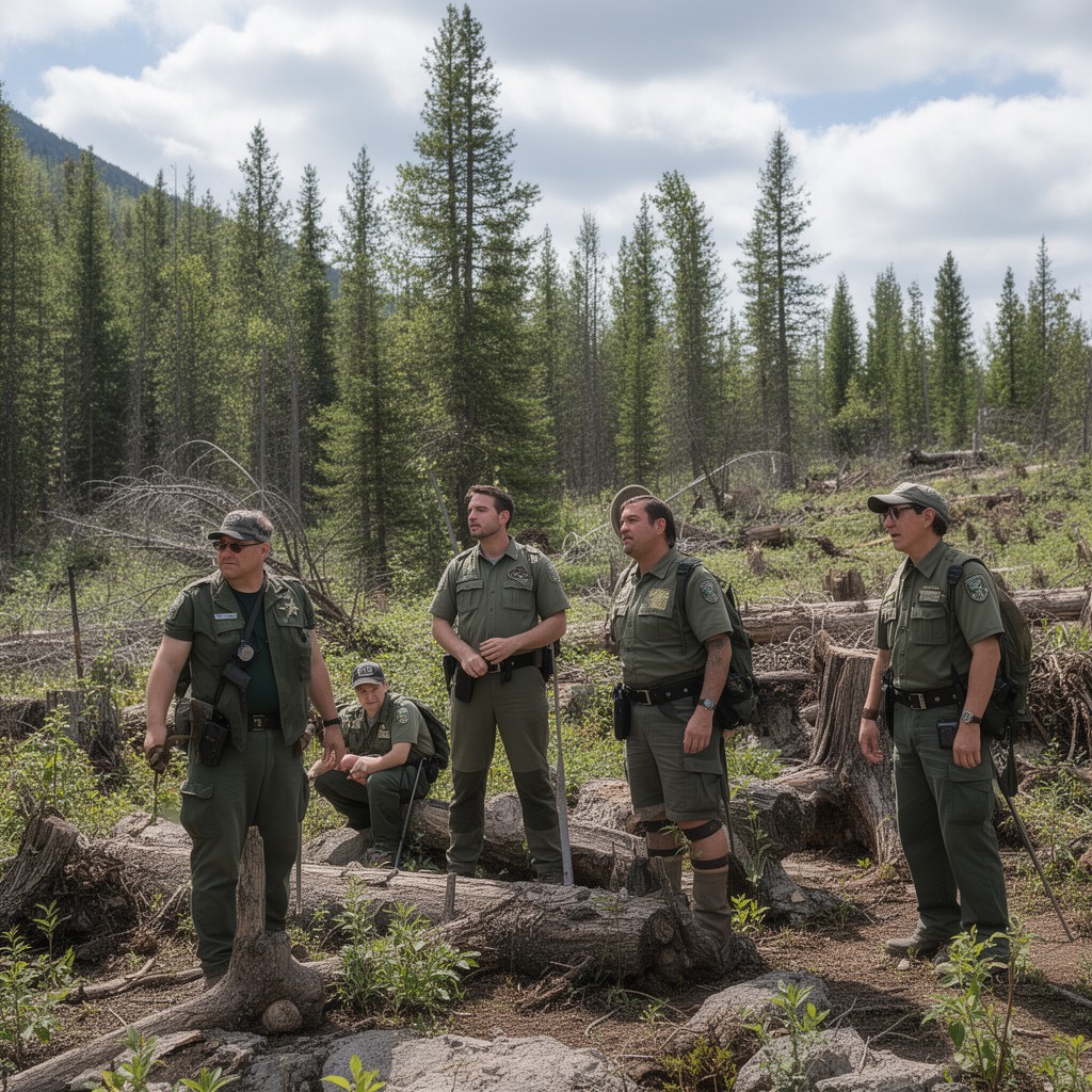 AI-generated illustration of Environmental Conservation Officers