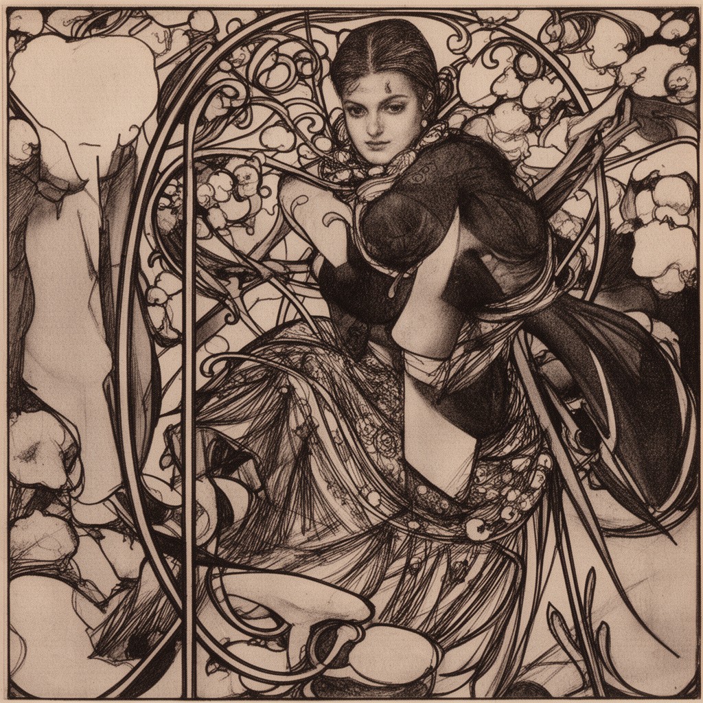 AI-generated illustration of Aubrey Beardsley