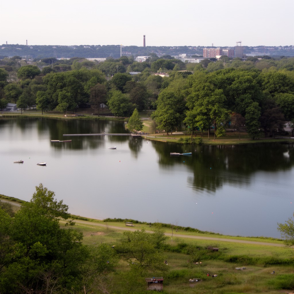 AI-generated illustration of Clove Lakes Park