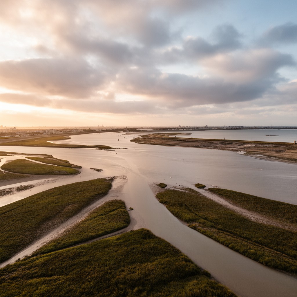 AI-generated illustration of Loire estuary