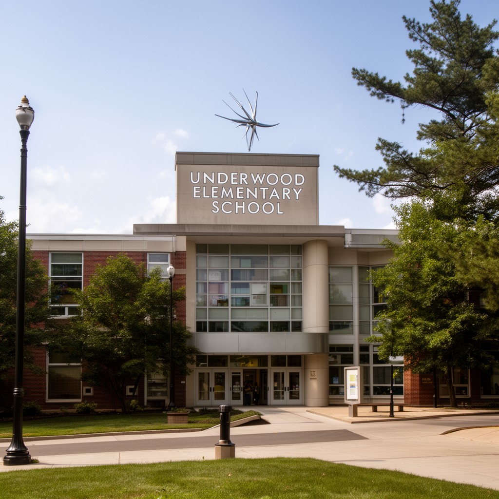 AI-generated illustration of Underwood Elementary School