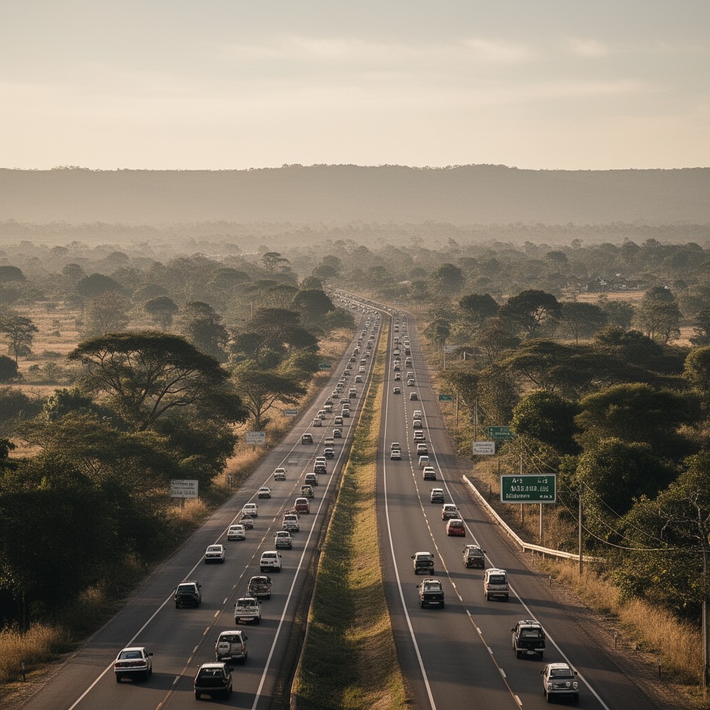 AI-generated illustration of A3 highway