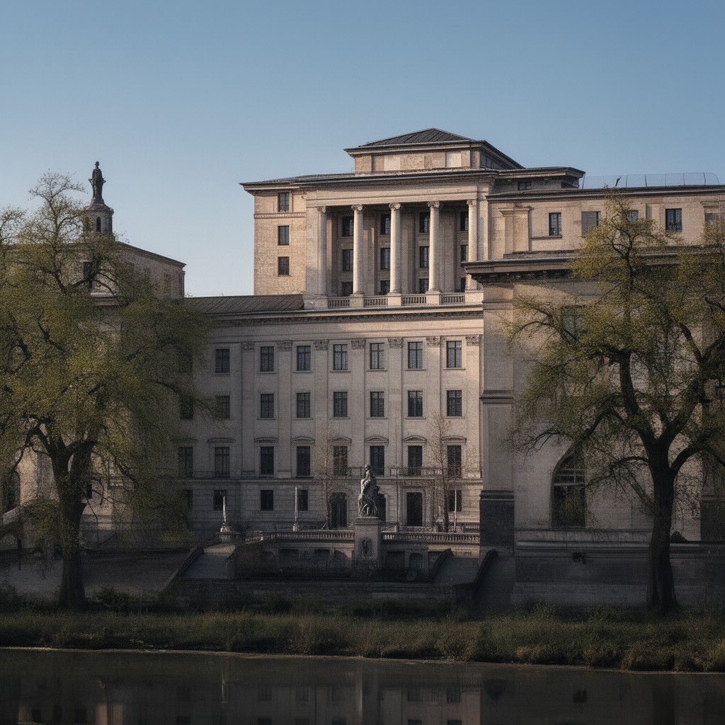 AI-generated illustration of Reich Chancellery