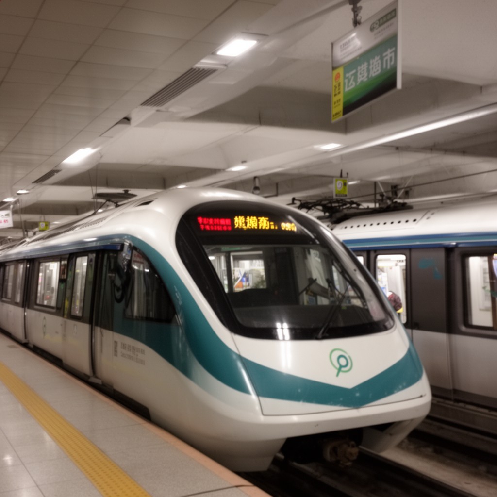 AI-generated illustration of Yizhuang Line