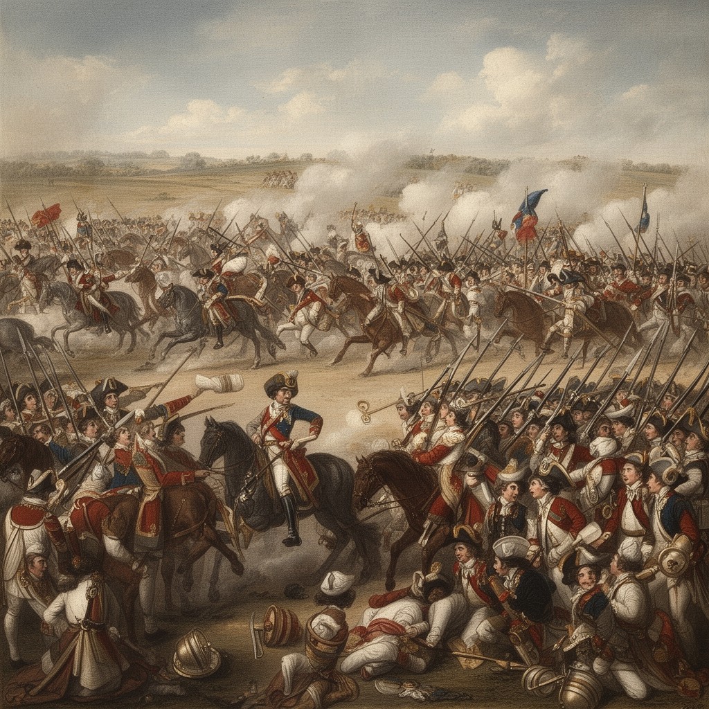 AI-generated illustration of Battle of Lauffeld