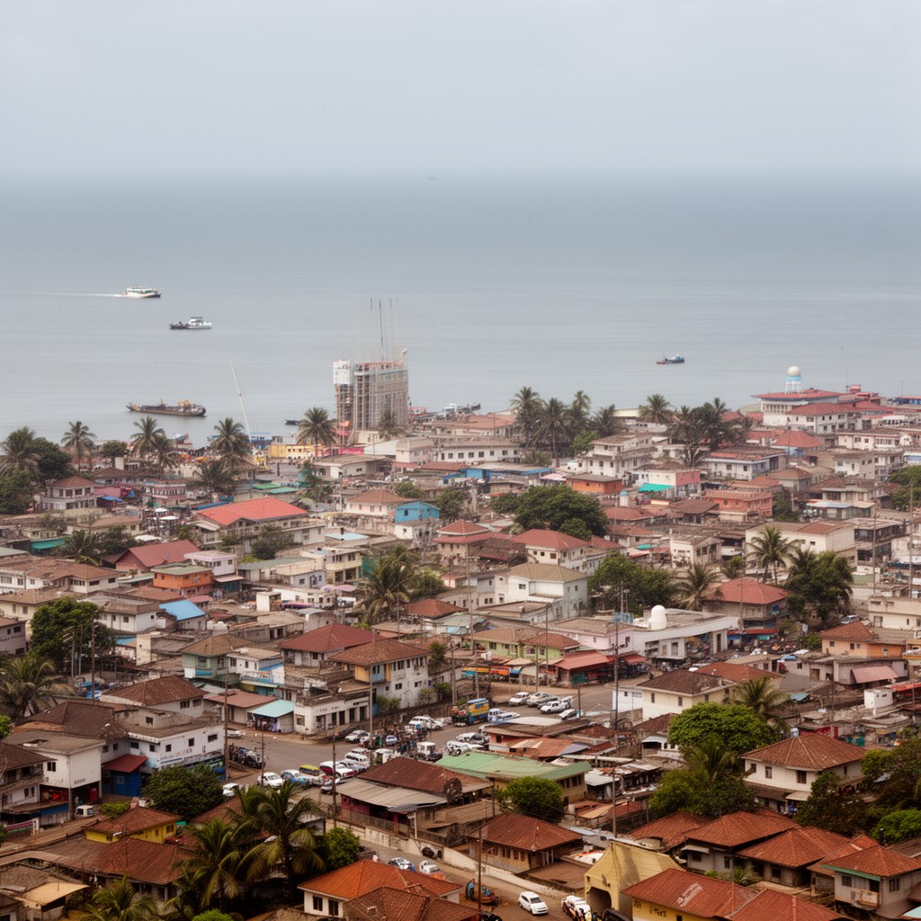 AI-generated illustration of Conakry