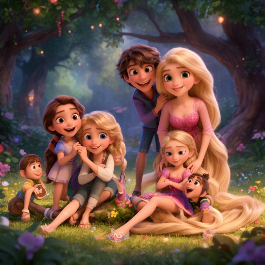 AI-generated illustration of Tangled