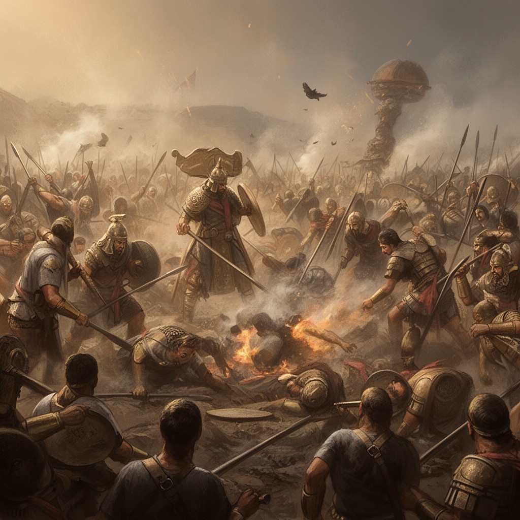 AI-generated illustration of Battle of Carchemish