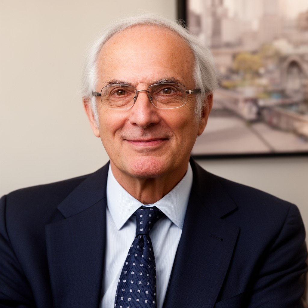AI-generated illustration of Robert O. Keohane