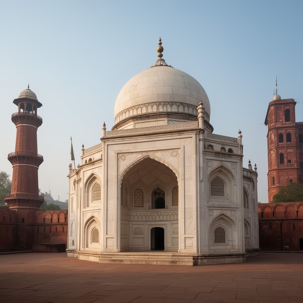 AI-generated illustration of Moti Masjid