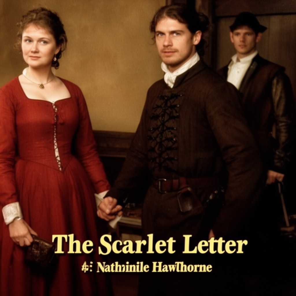 AI-generated illustration of The Scarlet Letter (1995 film)