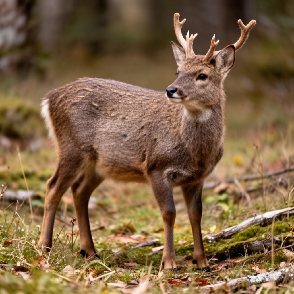 AI-generated illustration of Siberian musk deer