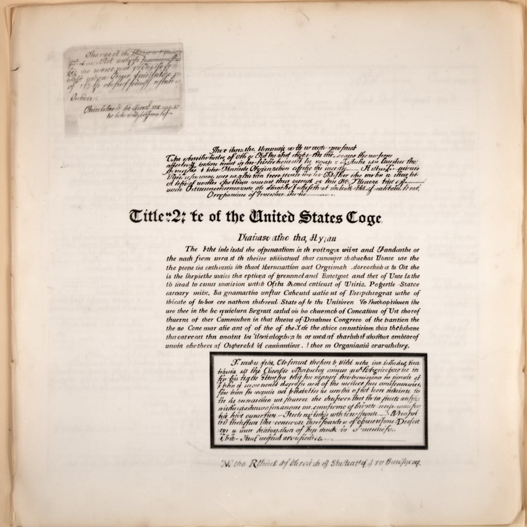 AI-generated illustration of Title 2 of the United States Code