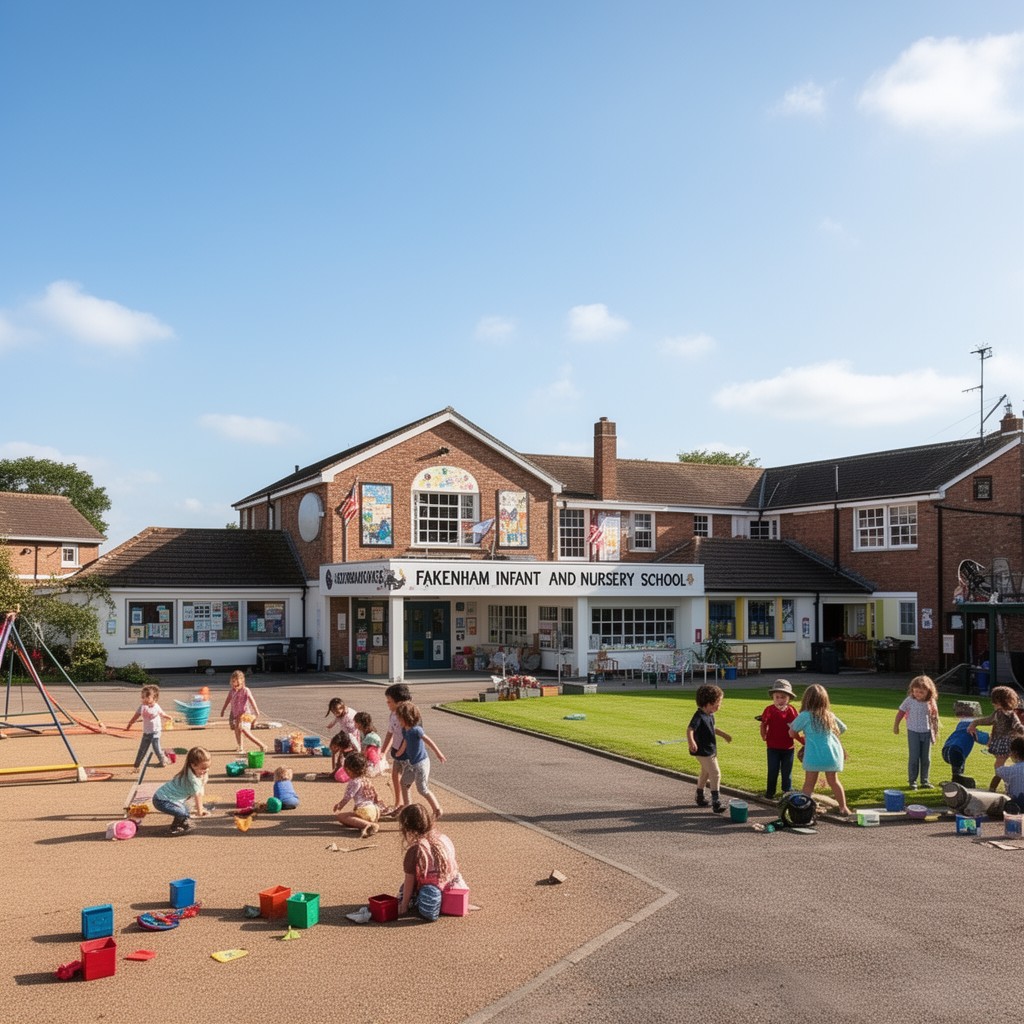 AI-generated illustration of Fakenham Infant and Nursery School