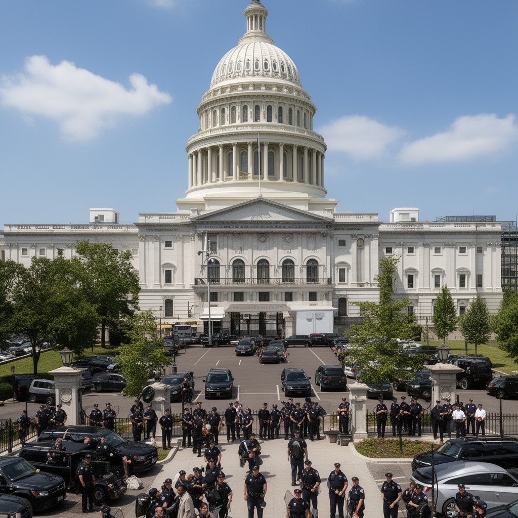 AI-generated illustration of United States Capitol Police Training Academy