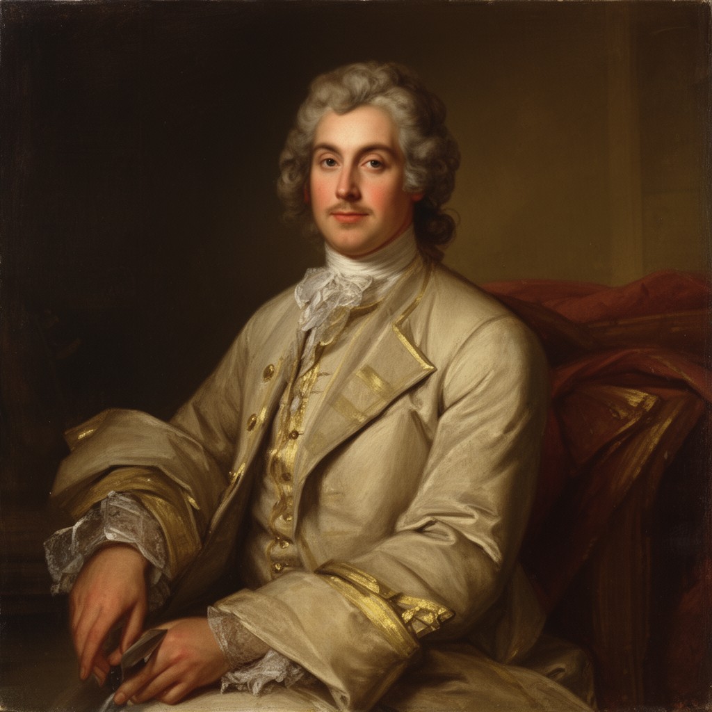 AI-generated illustration of Frederick Calvert, 6th Baron Baltimore