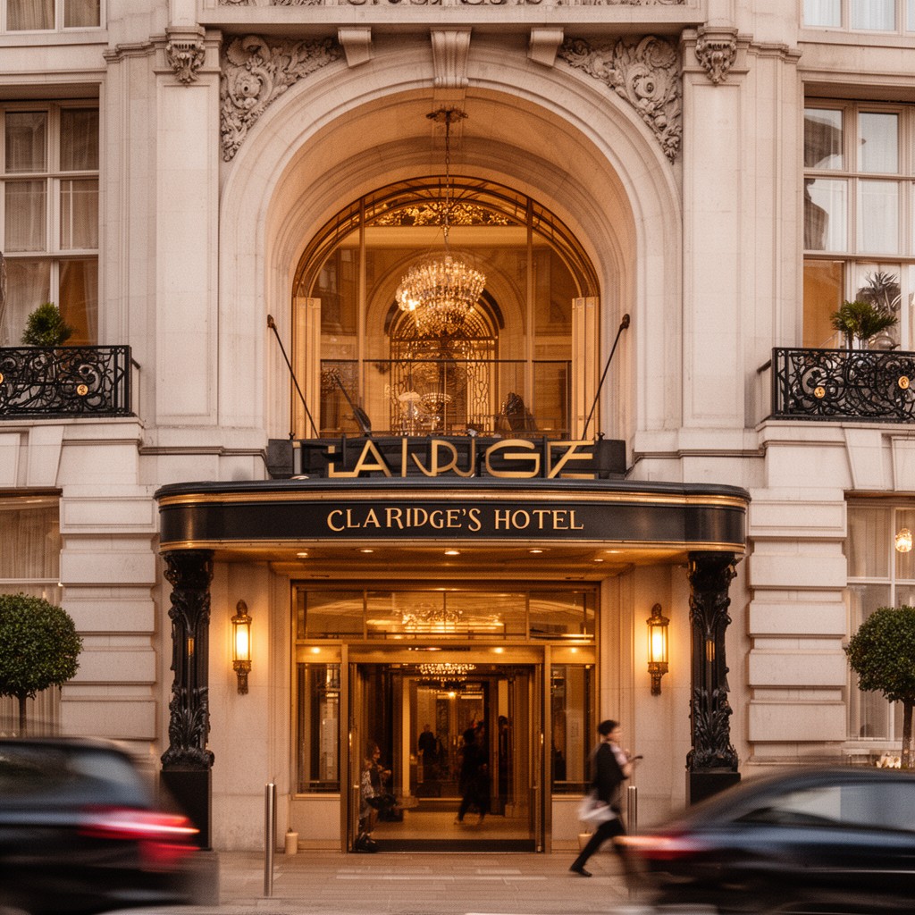 AI-generated illustration of Claridge's Hotel
