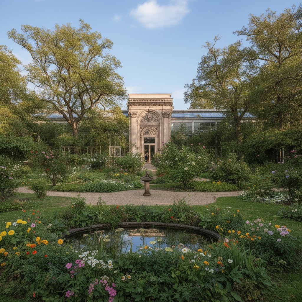 AI-generated illustration of Botanischer Garten der Universität Leipzig