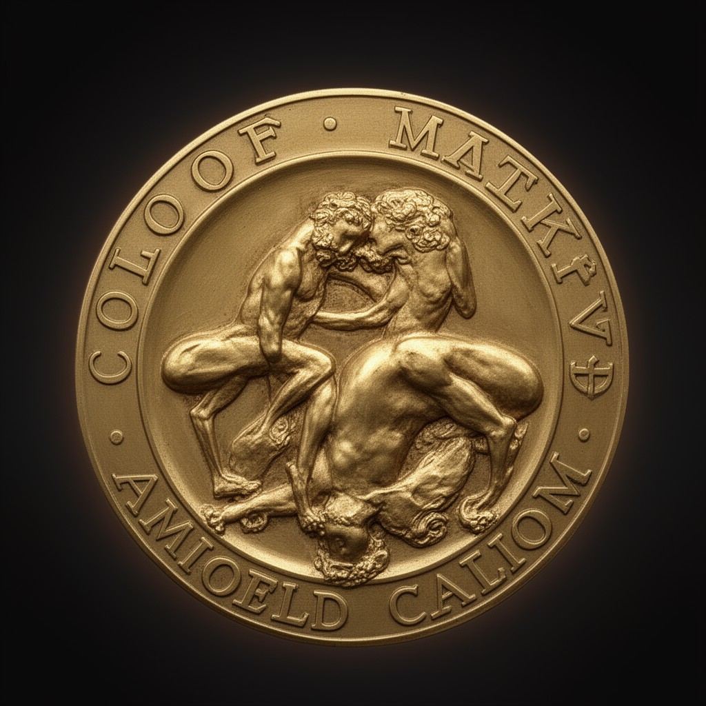 AI-generated illustration of Fields Medal