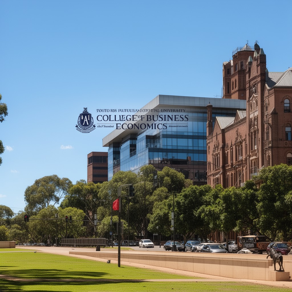 AI-generated illustration of College of Business and Economics