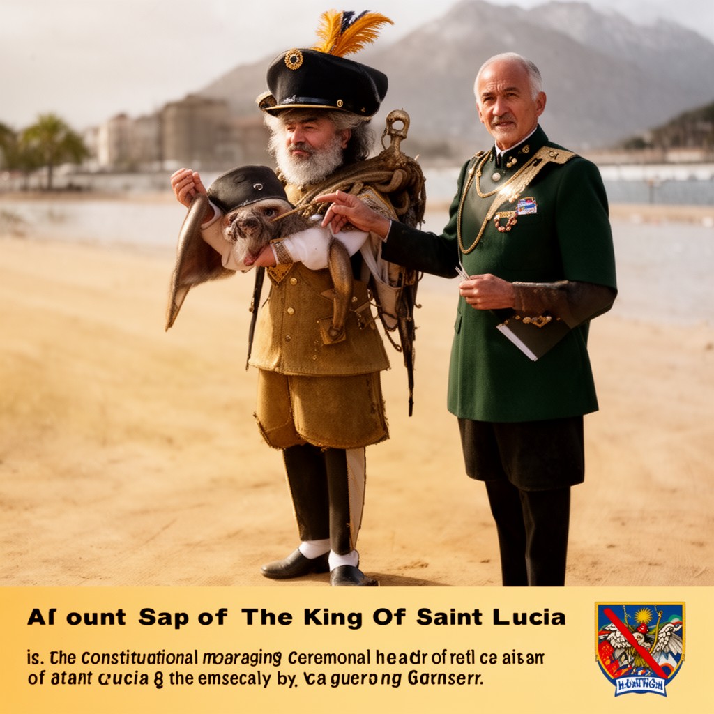 AI-generated illustration of King of Saint Lucia