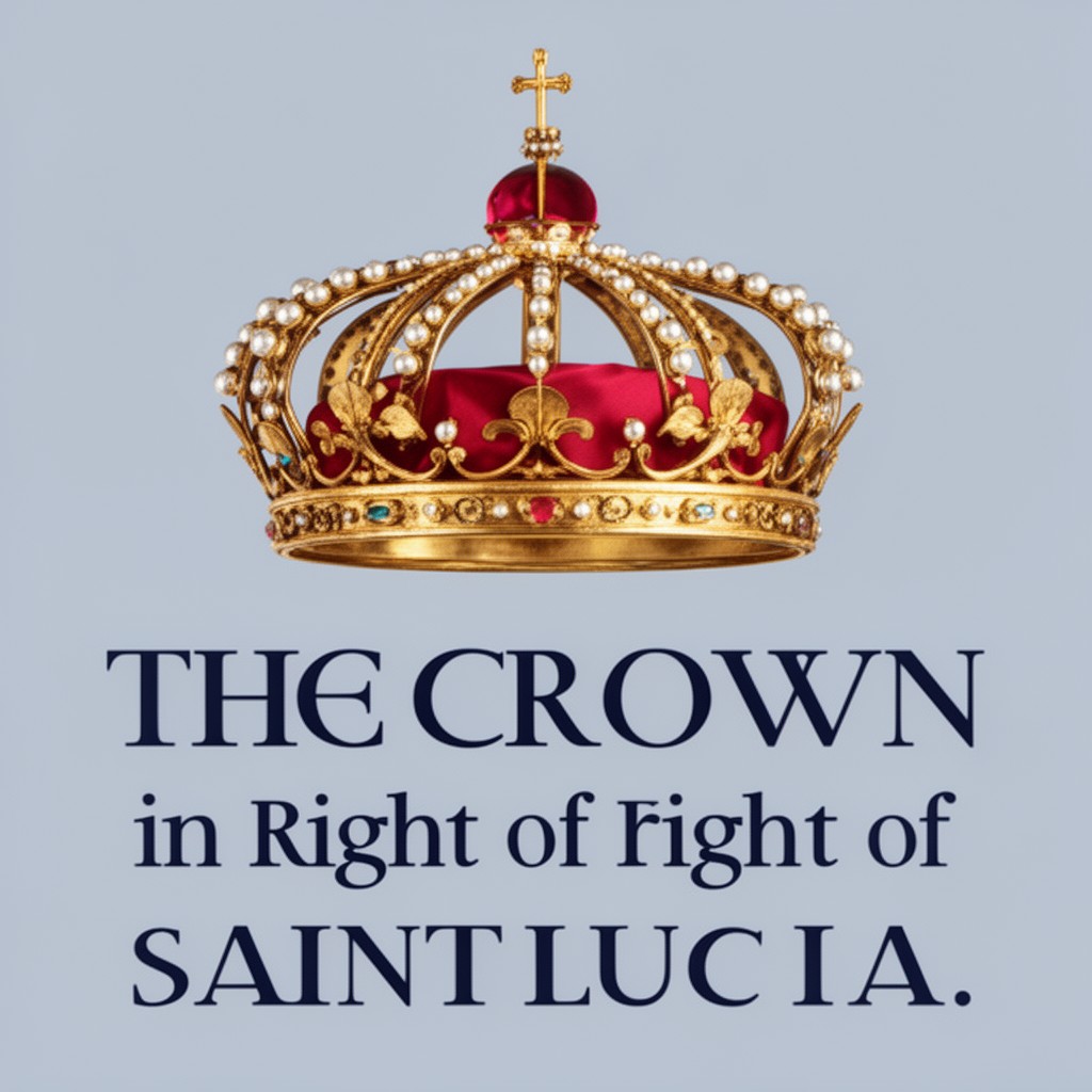 AI-generated illustration of Crown in right of Saint Lucia
