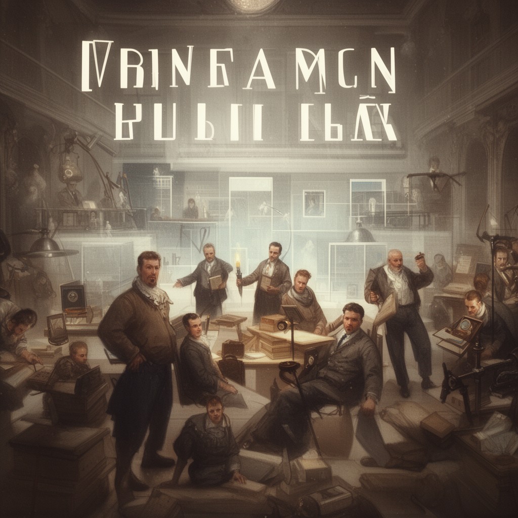 AI-generated illustration of French public law