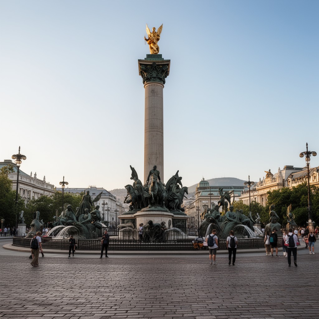 AI-generated illustration of Heroes' Square
