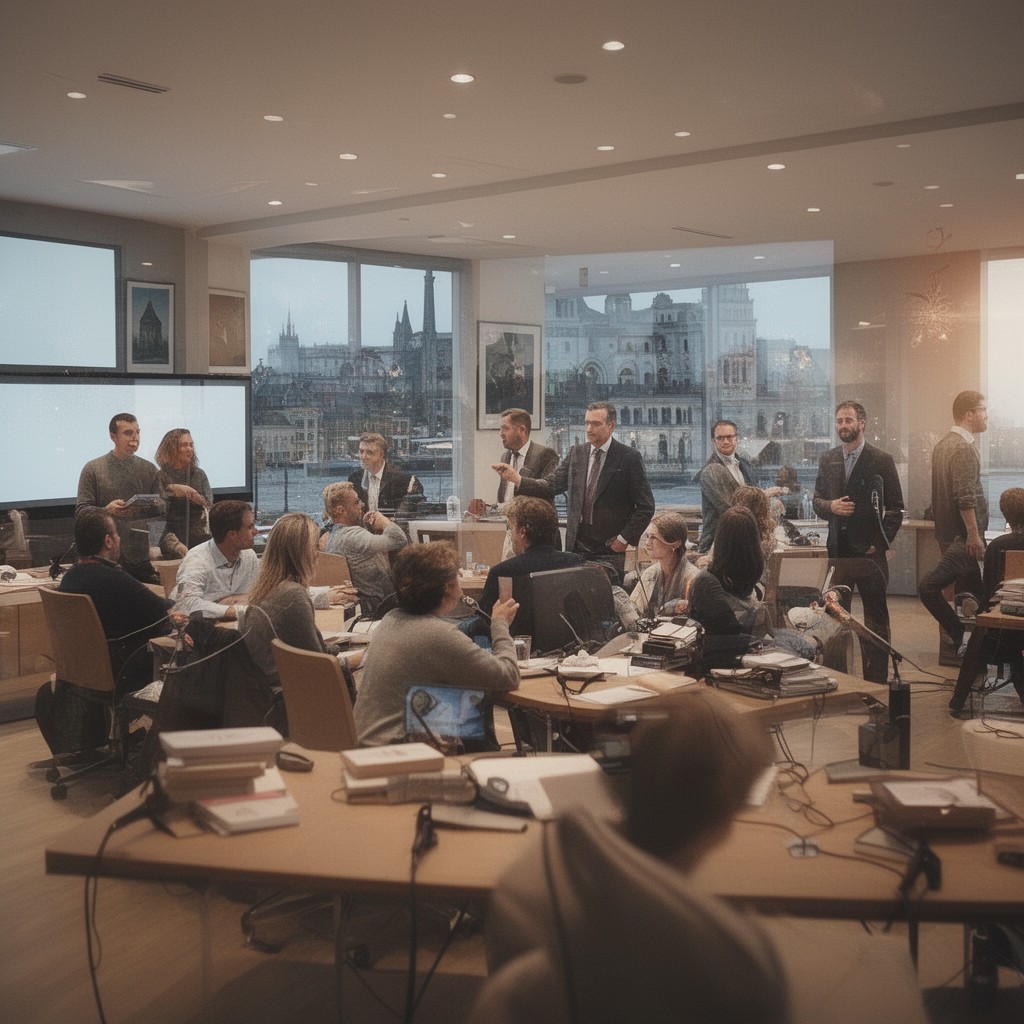 AI-generated illustration of City Council of Zurich