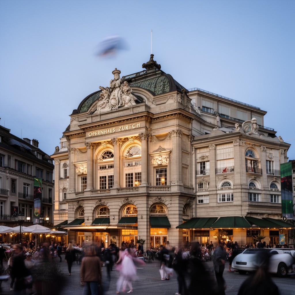 AI-generated illustration of Opernhaus Zürich