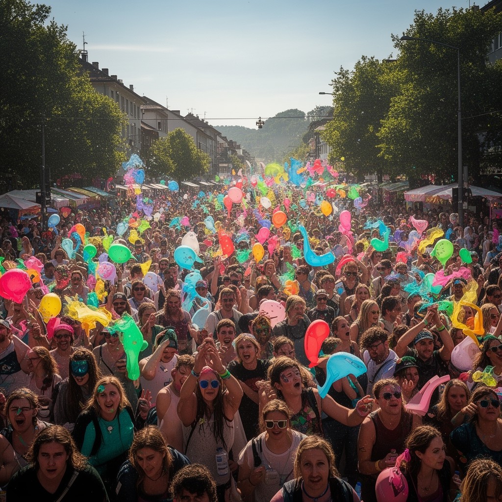 AI-generated illustration of Street Parade