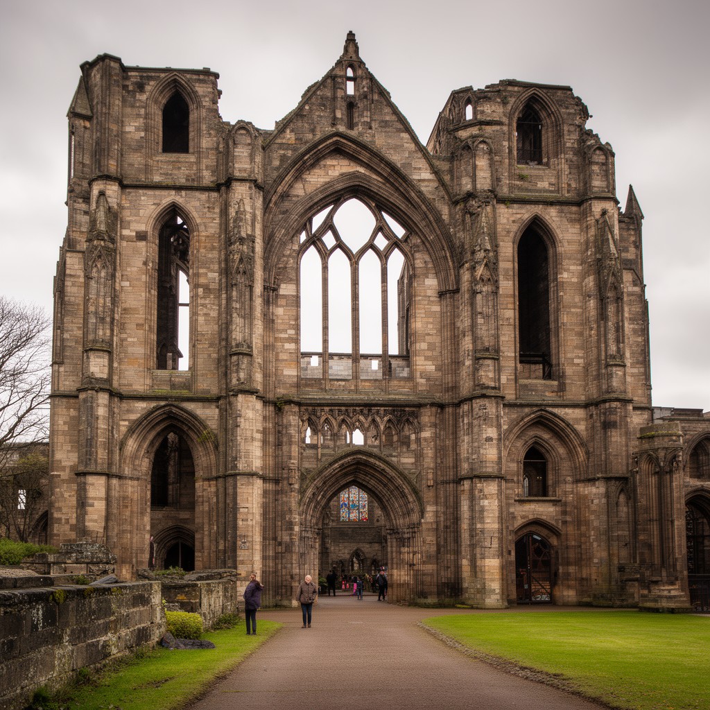 AI-generated illustration of Holyrood Abbey