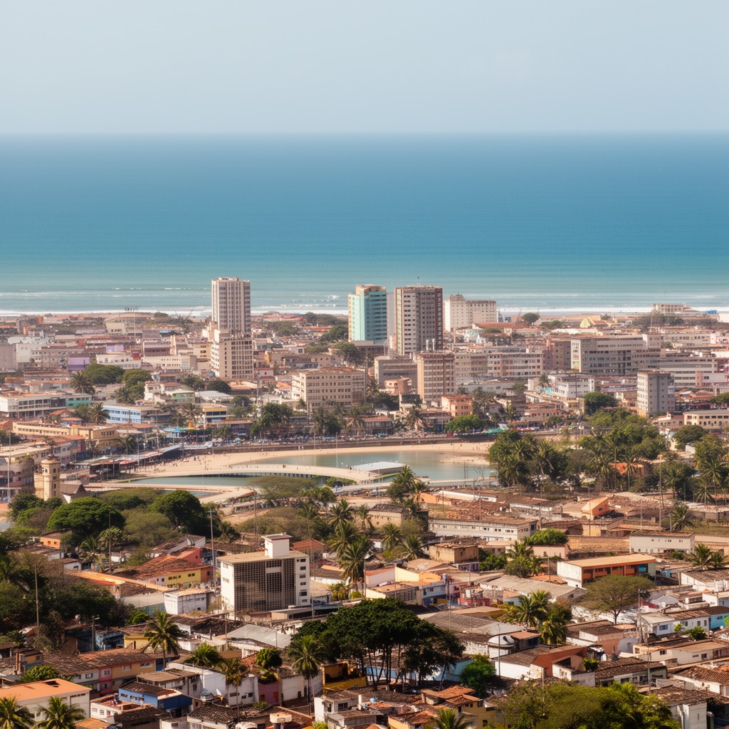 AI-generated illustration of Maputo