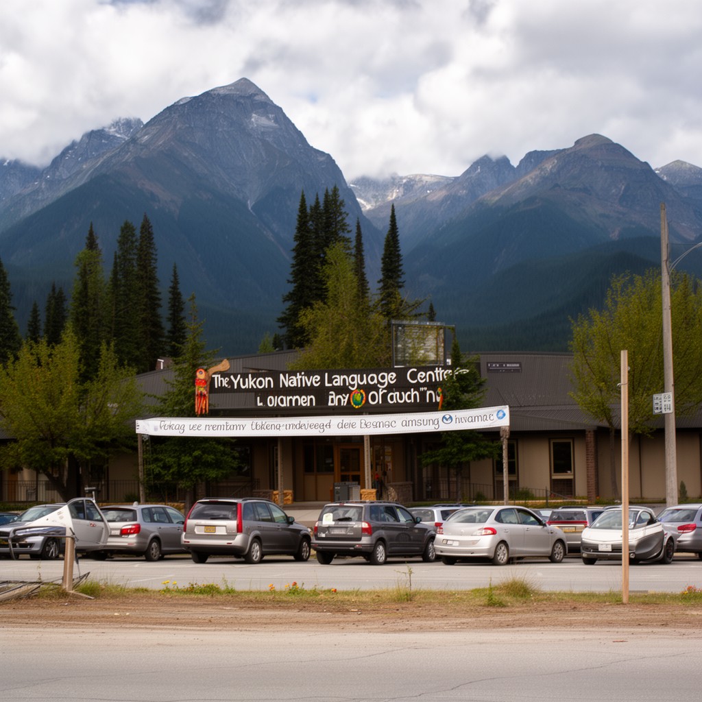 AI-generated illustration of Yukon Native Language Centre