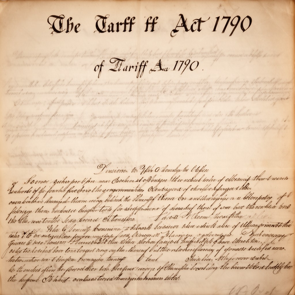 AI-generated illustration of Tariff Act of 1790