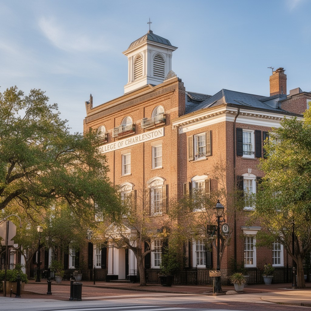 AI-generated illustration of College of Charleston