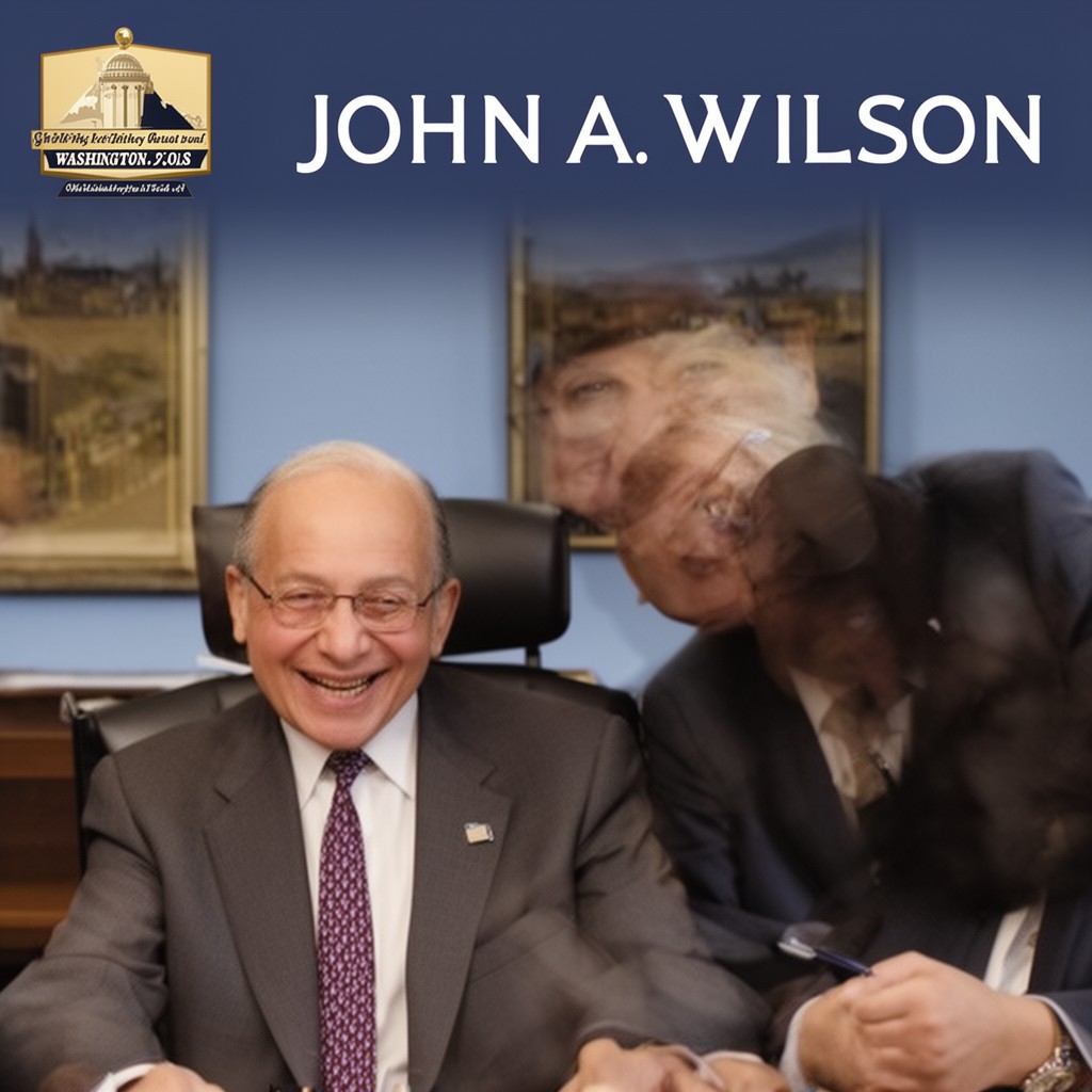 AI-generated illustration of John A. Wilson