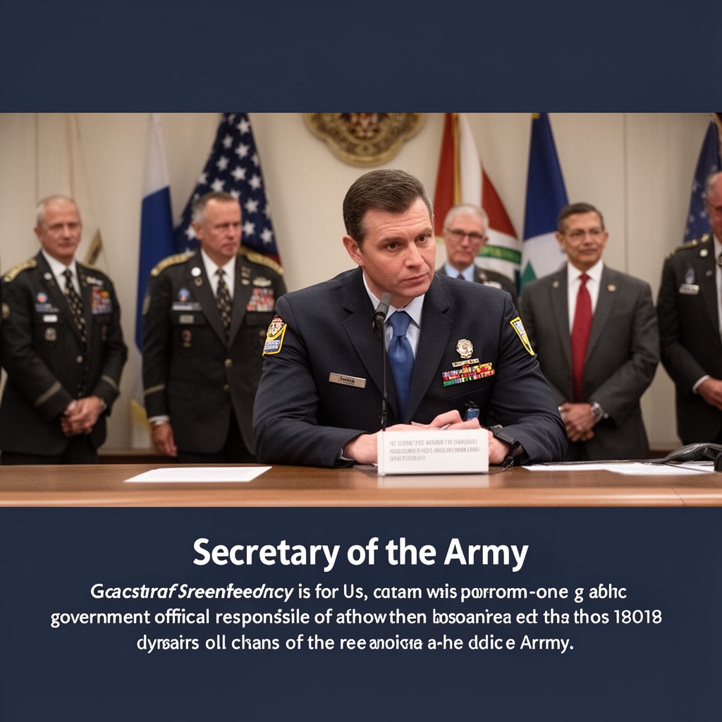 AI-generated illustration of Secretary of the Army