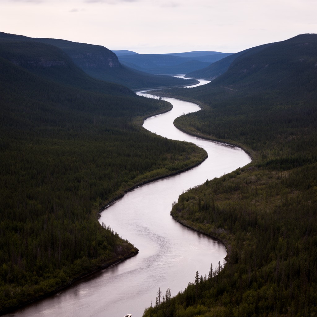 AI-generated illustration of Labrador River
