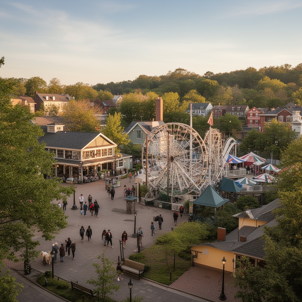 AI-generated illustration of Glen Echo, Maryland