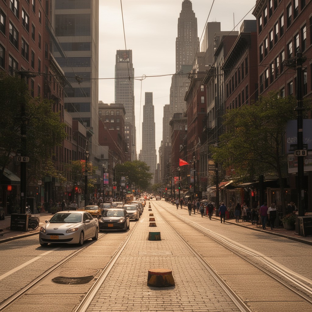 AI-generated illustration of Cambridge Street