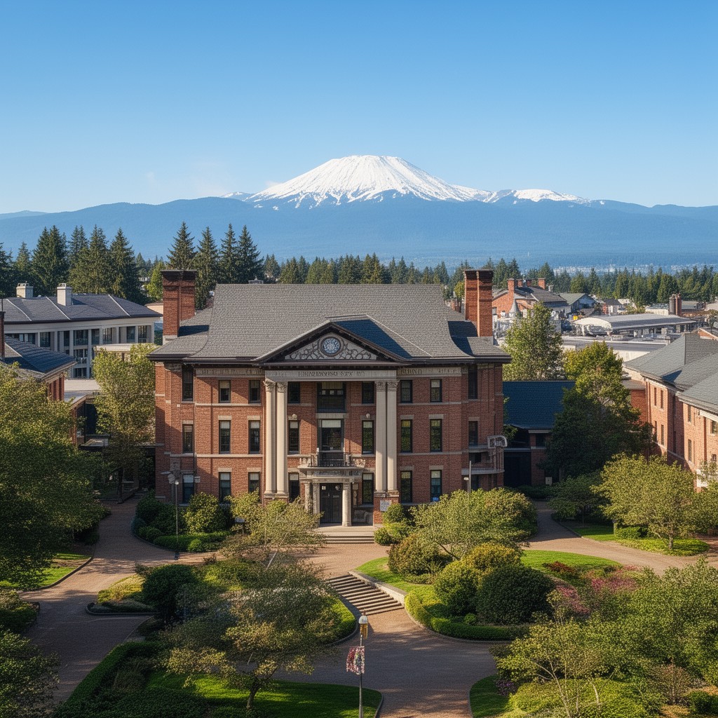 AI-generated illustration of University of Puget Sound