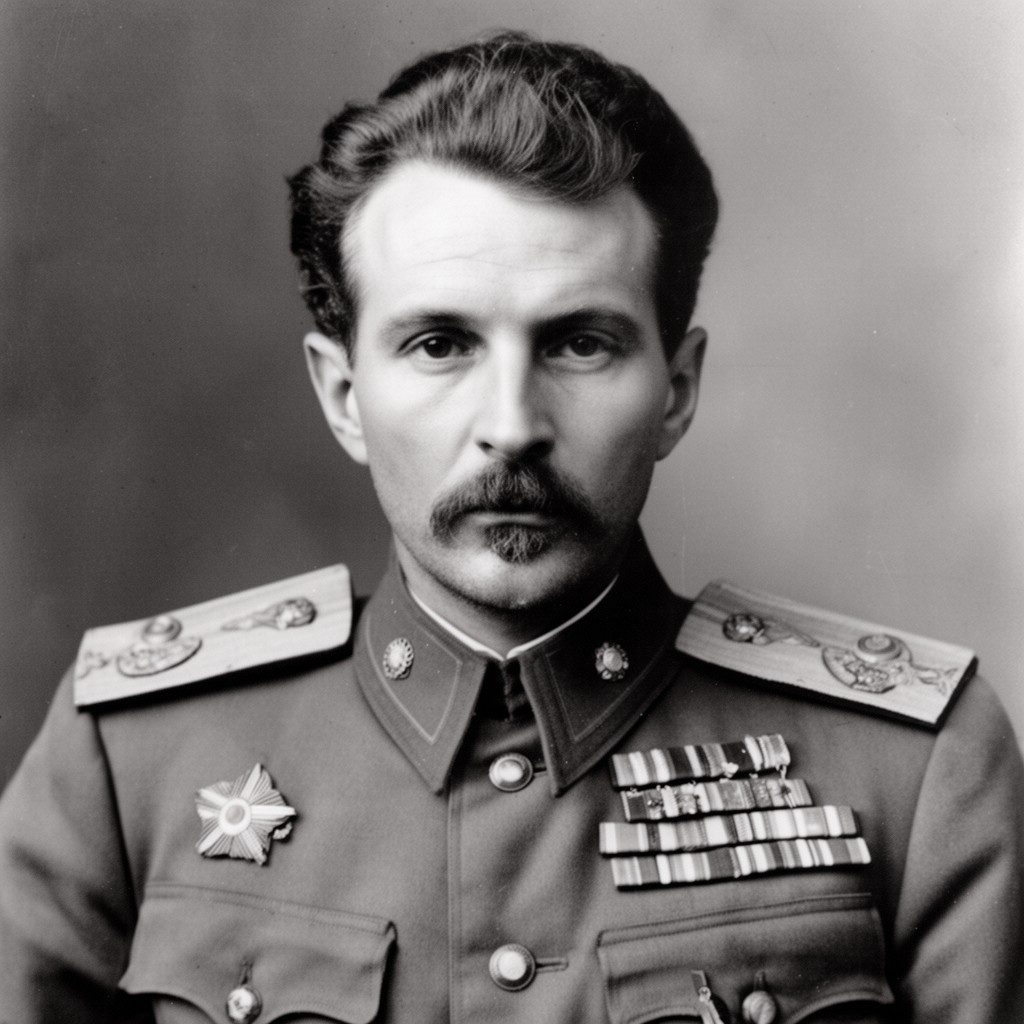 AI-generated illustration of Pyotr Krasnov
