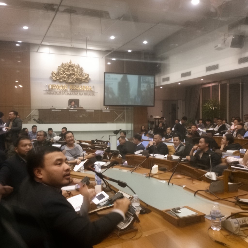 AI-generated illustration of Dewan Negara